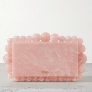 Cult Gaia Eos Clutch In Pink Marble